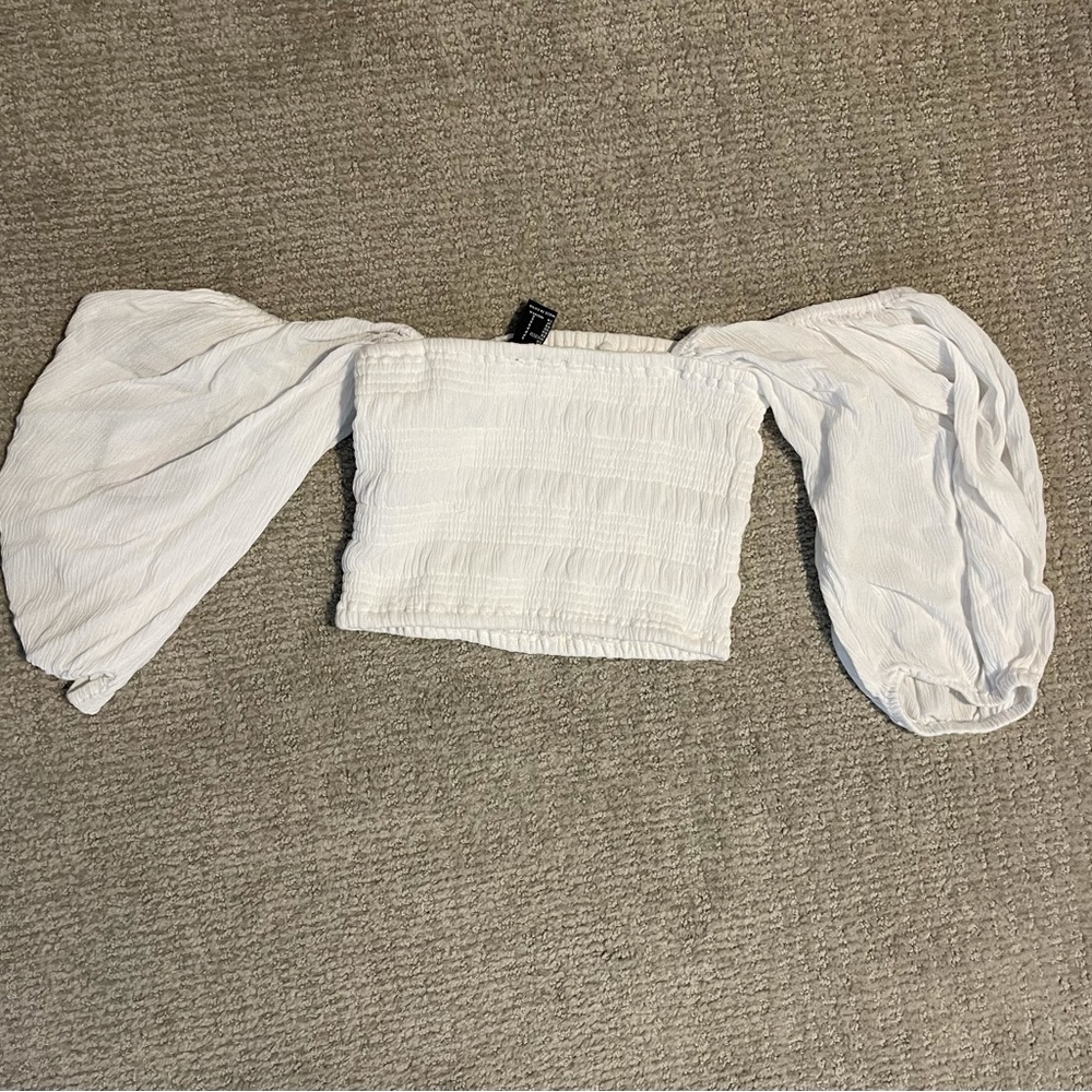 Off the shoulder crop top